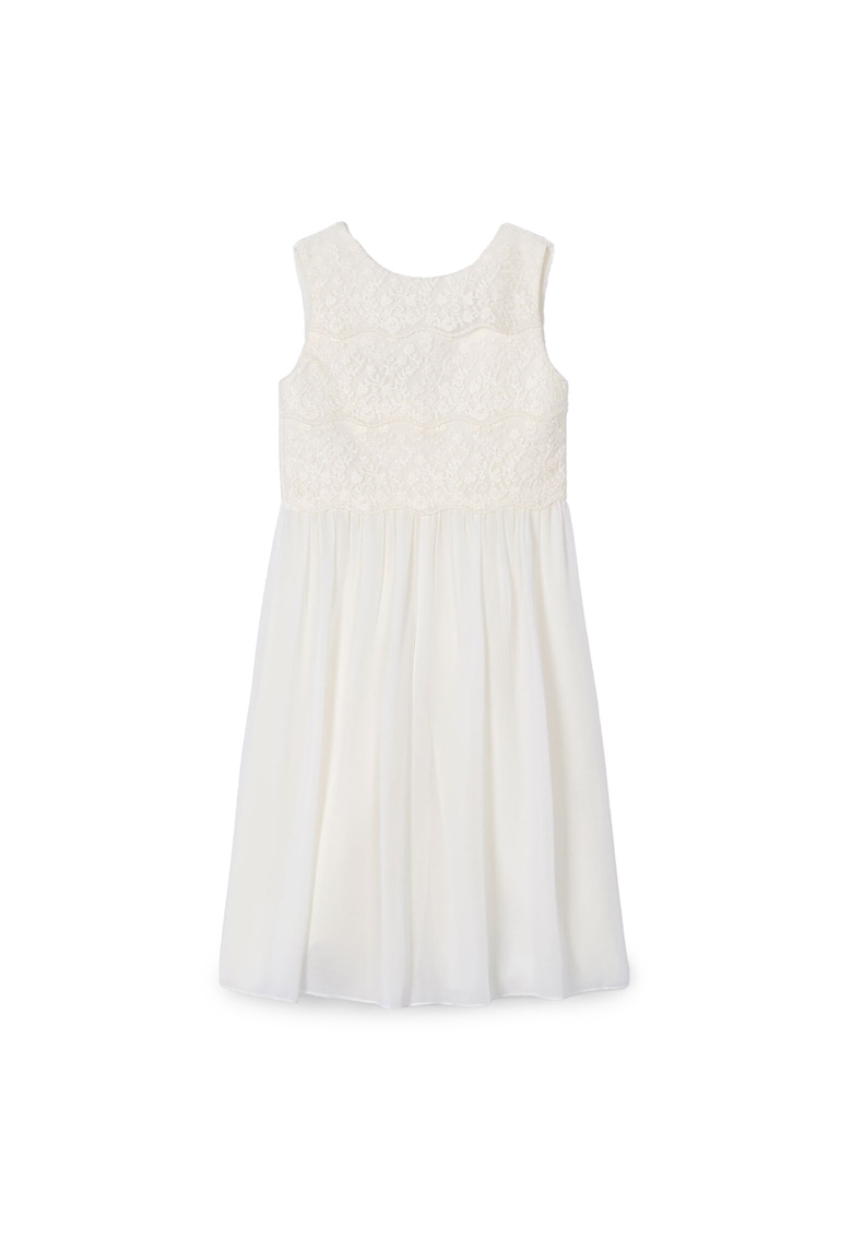 Rochie pentru fete - 3870 51 - poliester - alb