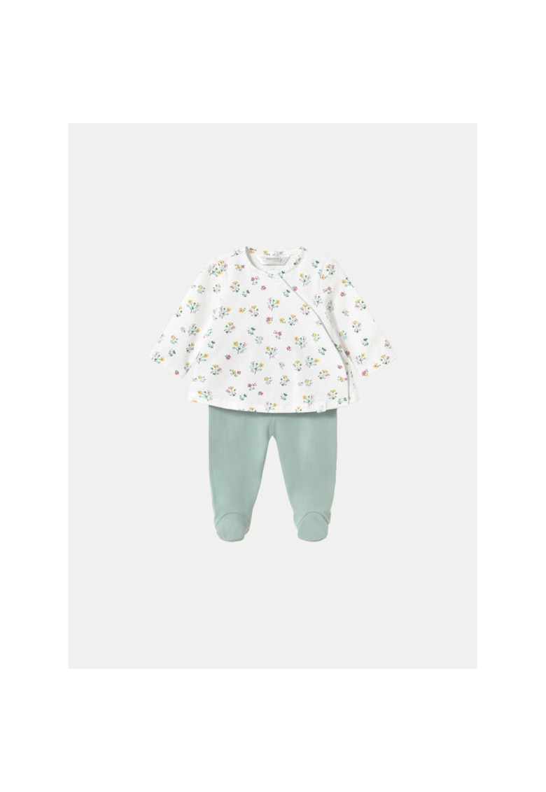 Pijamale copii 1588 - Bumbac/Elastan - Verde -