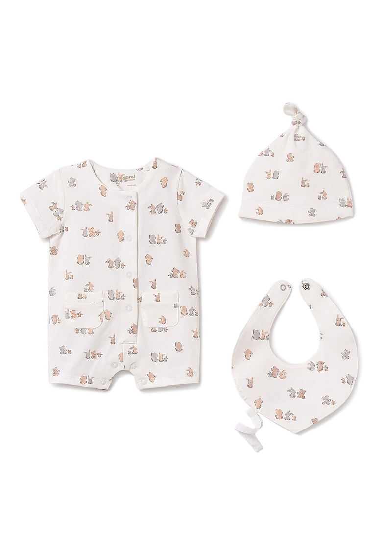 Salopeta copii -  9910 58 NATURAL - alb - bumbac-elastan