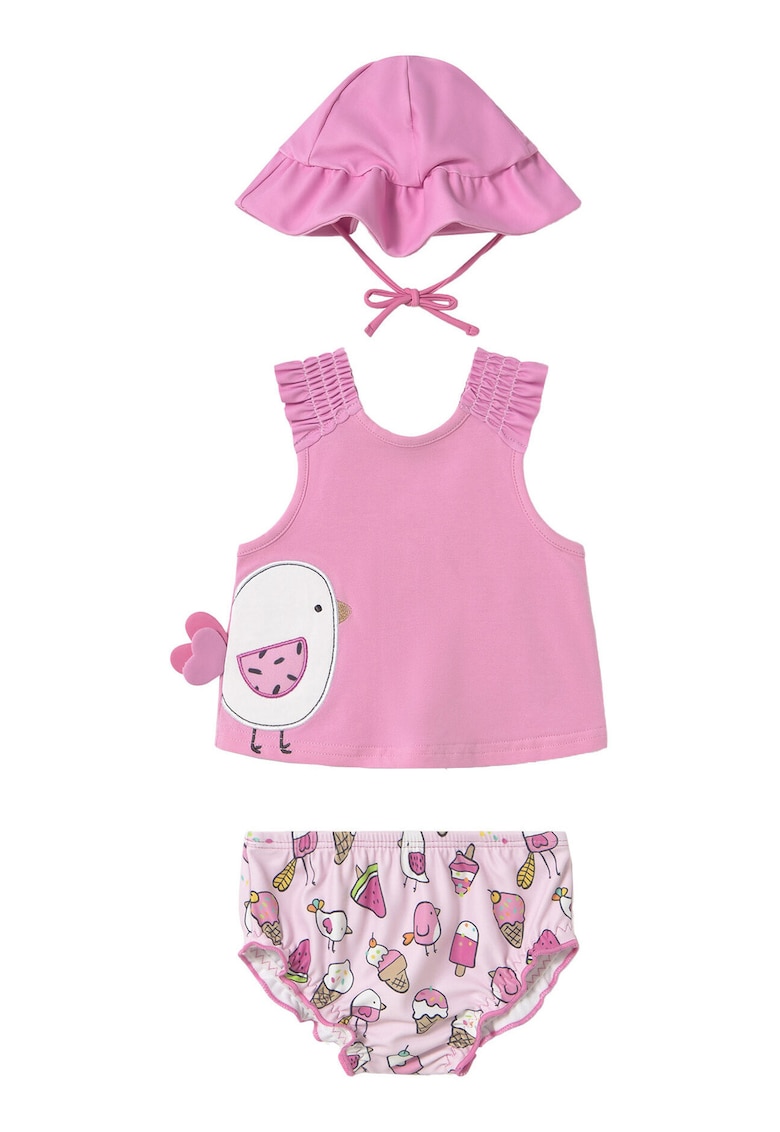 Costum de baie copii - 1668 44 - bumbac/poliester - roz