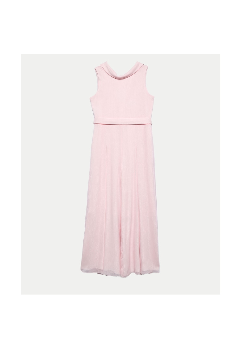 Rochie fete -  10 bujori stralucitori - roz - 100% poliester Rochie fete -  10 bujori stralucitori - roz - 100% poliester