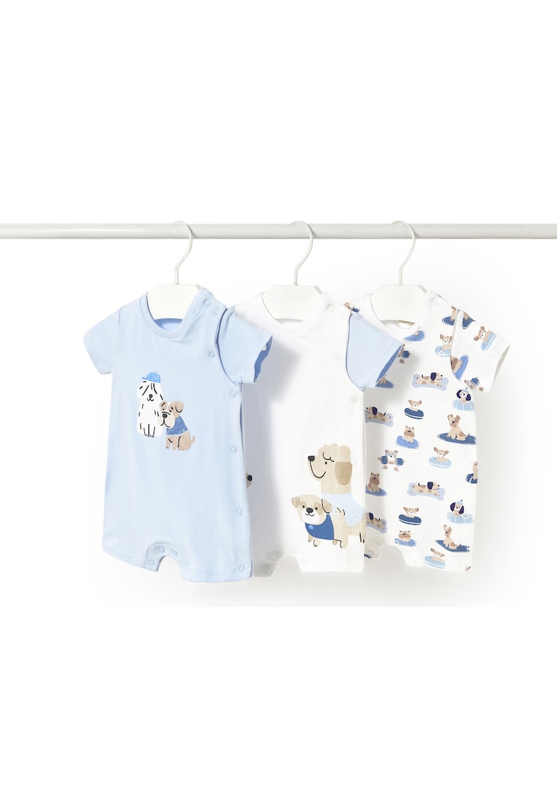 Compleu pentru copii - 1798 76 - bumbac - albastru/alb - Compleu pentru copii - 1798 76 - bumbac - albastru/alb -