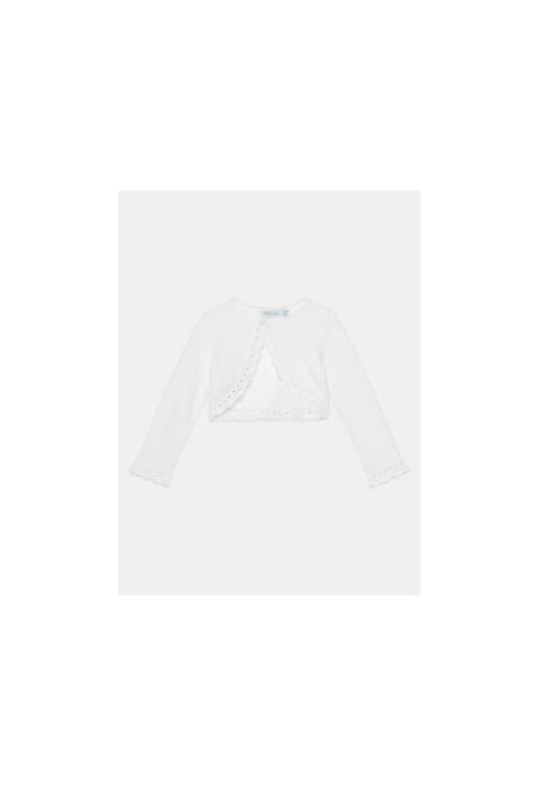 Pulover copii - Abel & Lula - alb - 60% bumbac/40% viscoza