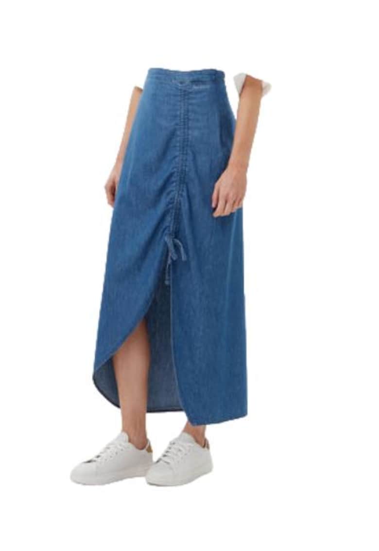 Fusta dama bumbac - albastru