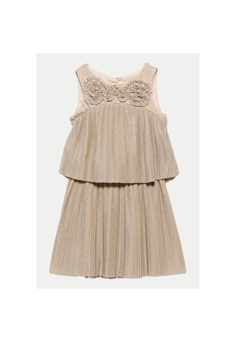 Rochie fete -  model 5071 - bej - material de calitate Rochie fete -  model 5071 - bej - material de calitate