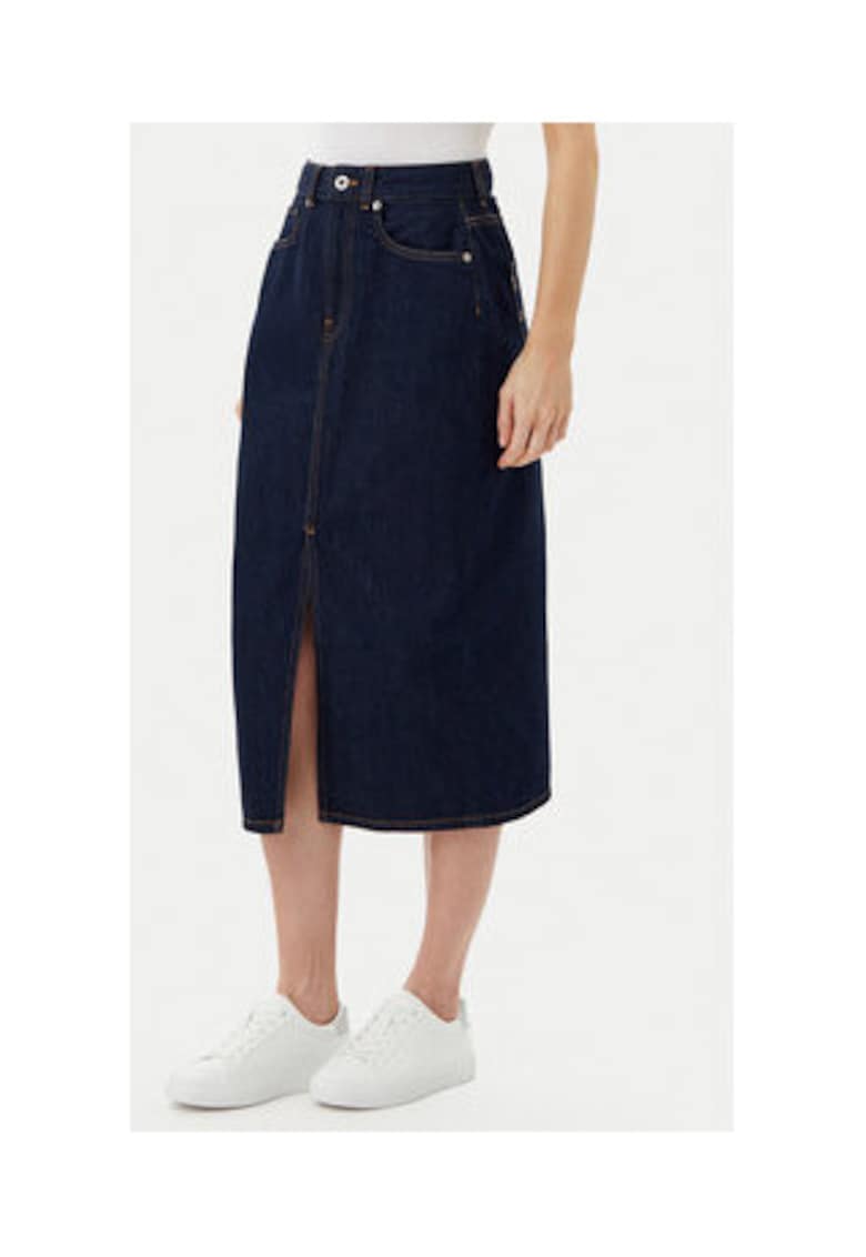 Fusta PL901186AB2 - denim - albastru - Bleumarin