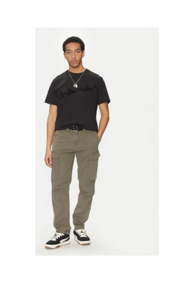 Pantaloni barbati - G STAR RAW - CORE REGULAR CARGO - kaki - bumbac