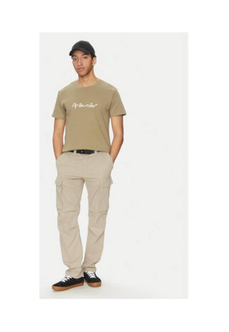 Pantaloni barbati - G STAR RAW - G053 CORE REGULAR CARGO - bej - poliester