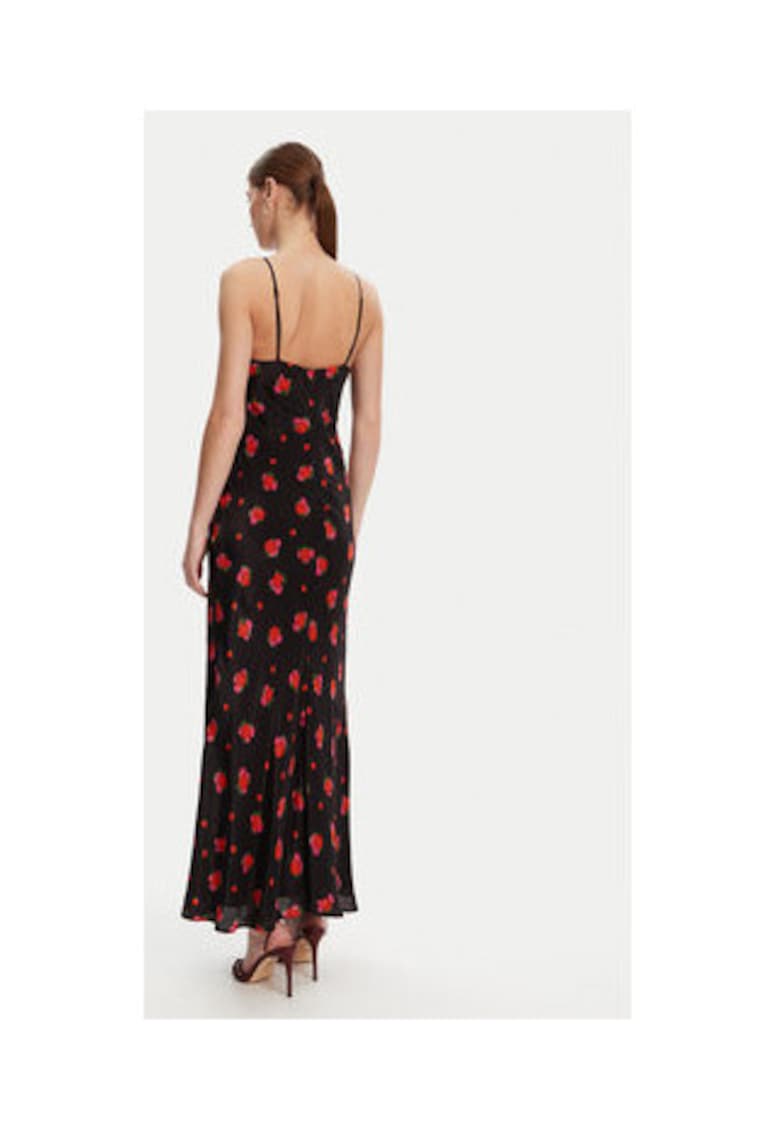 Rochie model 59709DB2 - floral - negru - 100% viscoza -