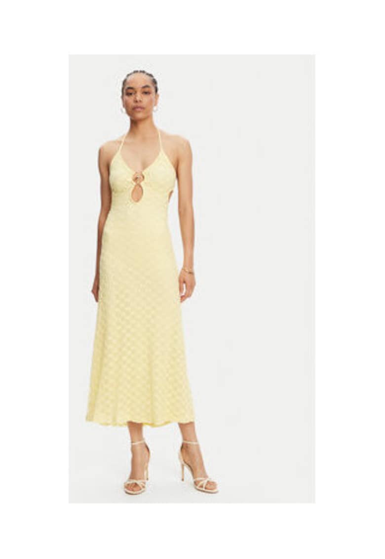 Rochie galben - 45% poliamida - 56158 - Galben