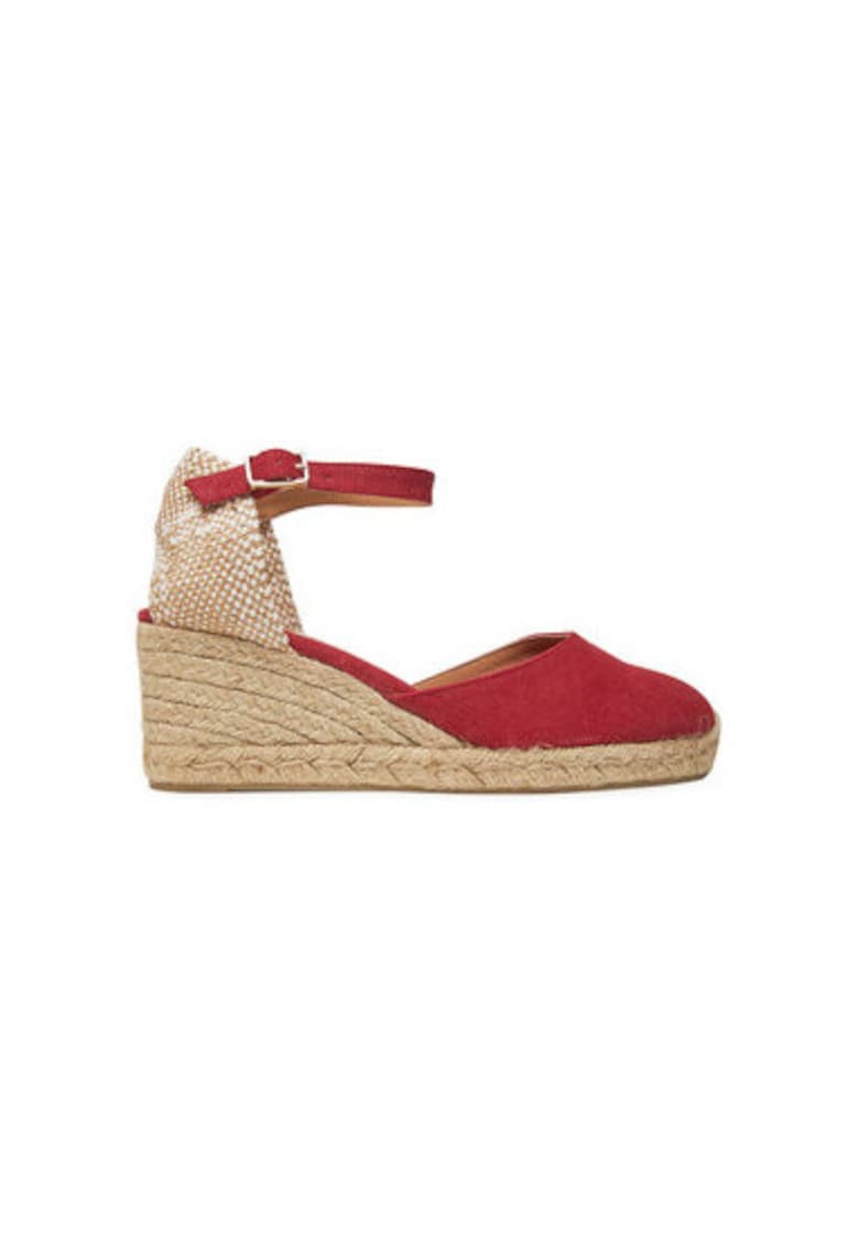 Espadrile dama 021655-604 - Textil - Rosu