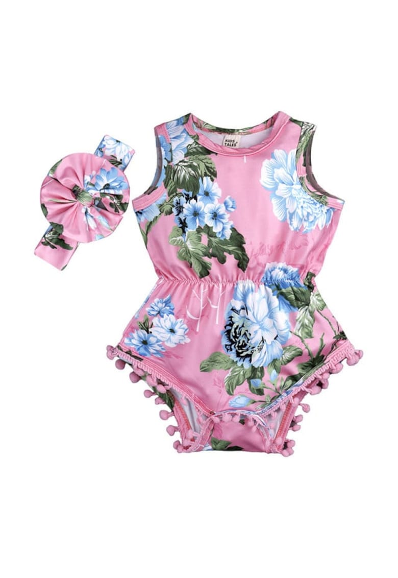 Body Model AL 12588 cu bentita - Roz cu bleu