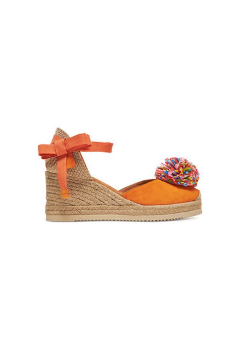 Espadrile dama CECIL_KS - Piele naturala - Portocaliu