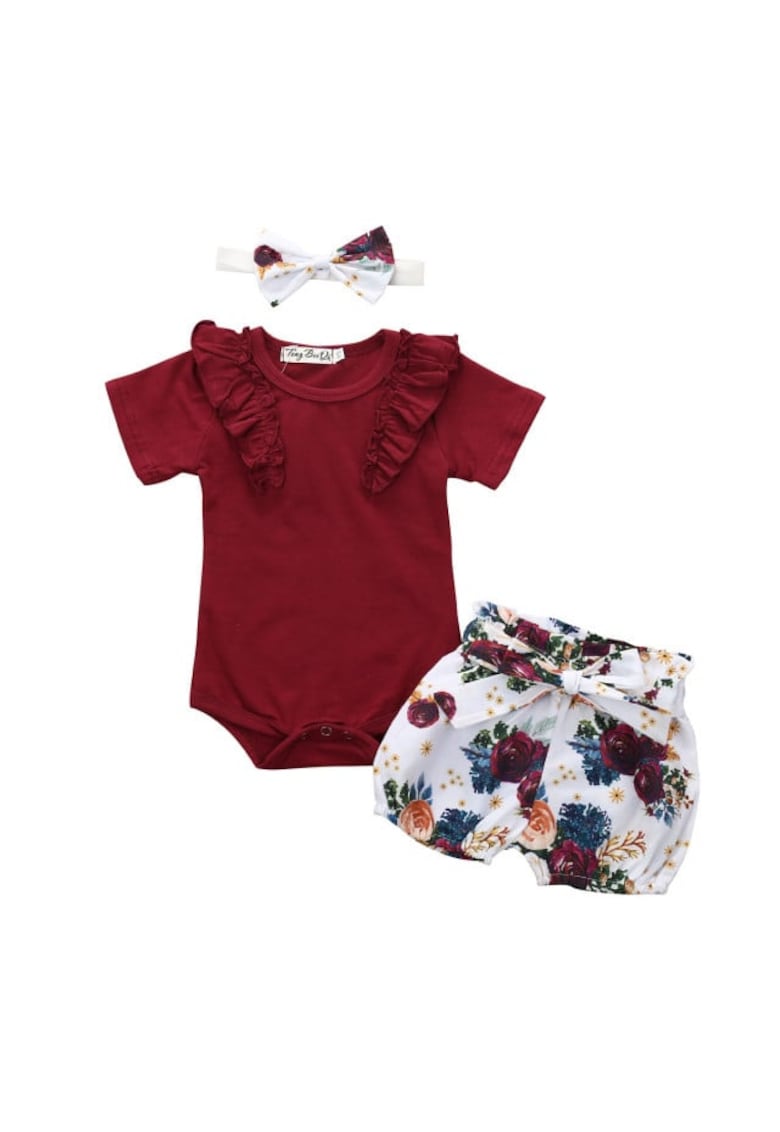 Compleu Model AL 12625 cu body si pantaloni - Visiniu