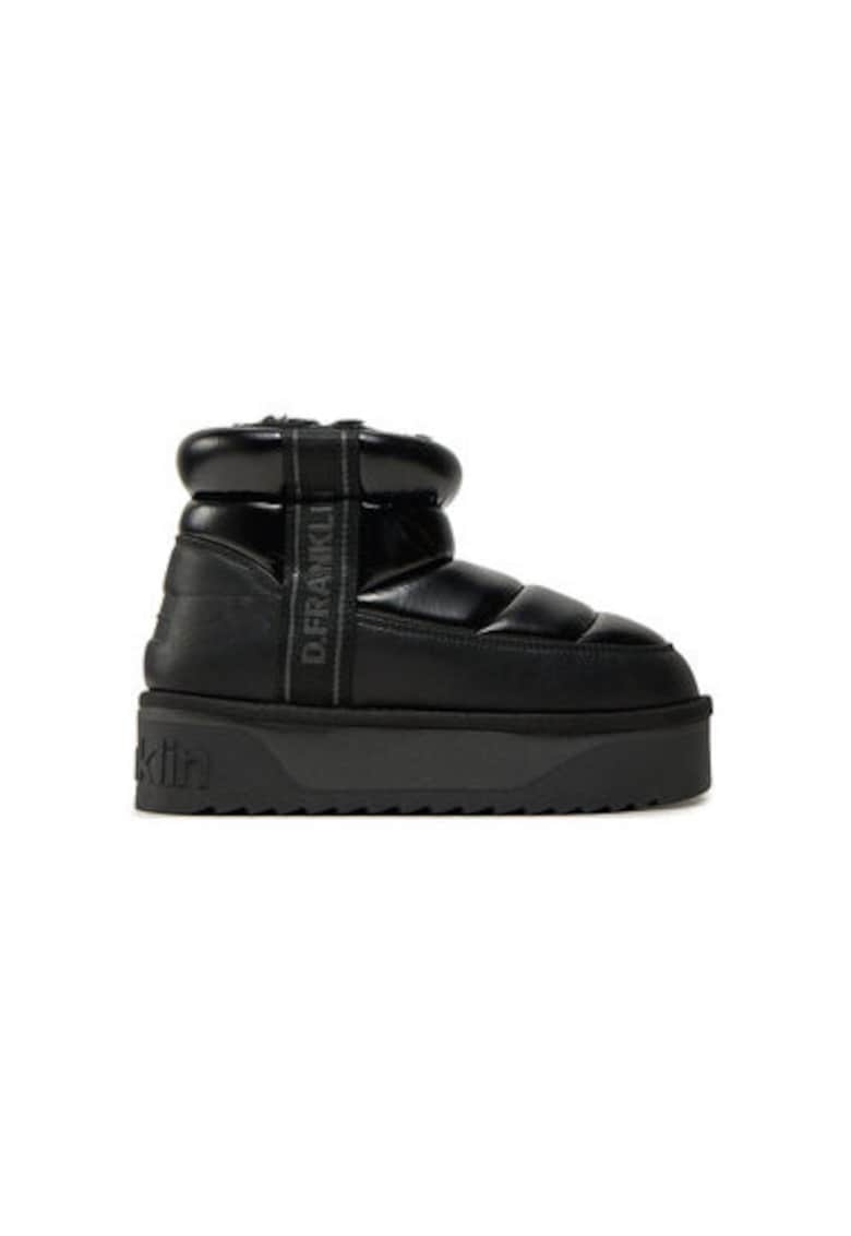 Cizme de iarna dama D Franklin - DFSH371011 - Textil - Negru