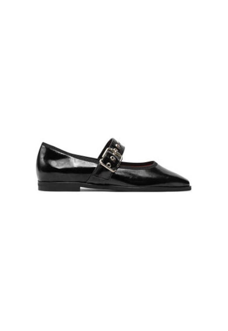 Balerini 0 - Piele naturala - Negru - Negru