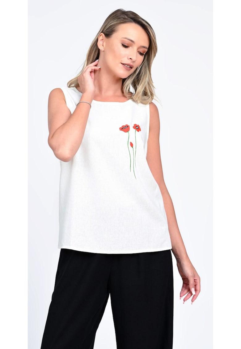 Bluza Dama cu Pictura Manuala Garden Flowers