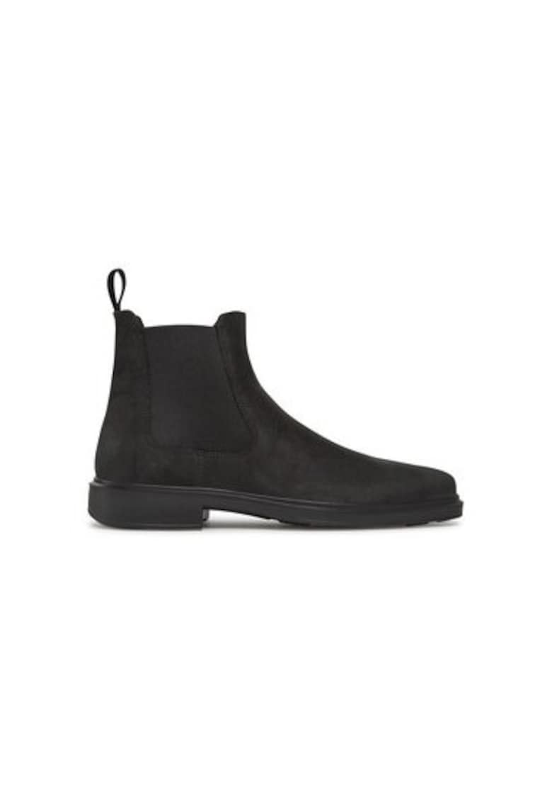 Botine cu glezna joasa pentru barbati 50022402001 - Piele naturala - Negru - Negru