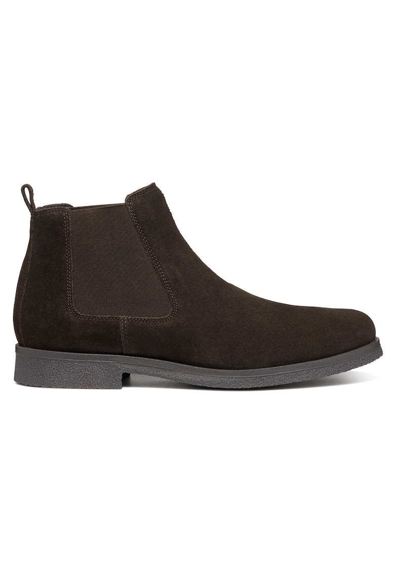 Botine cu glezna joasa pentru barbati  U2658A-00022 - Textil - Maro