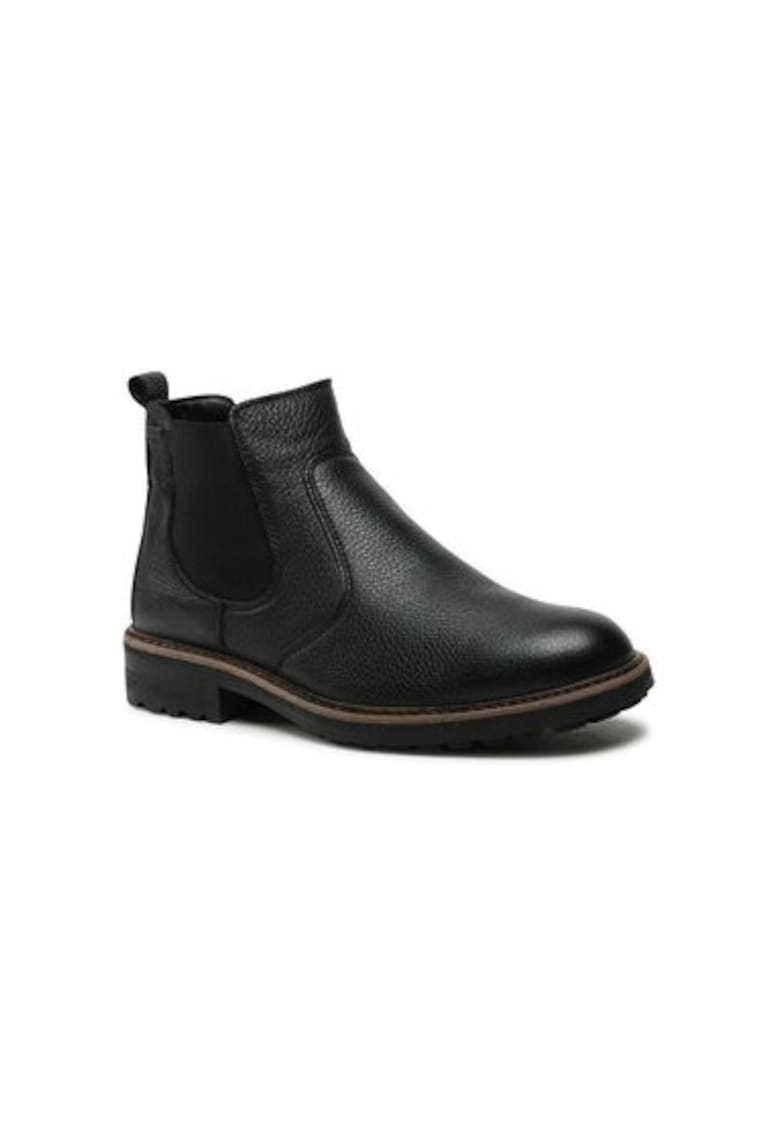 Botine cu glezna joasa pentru barbati 11-24715-01 - Piele naturala - 42 EU - Negru