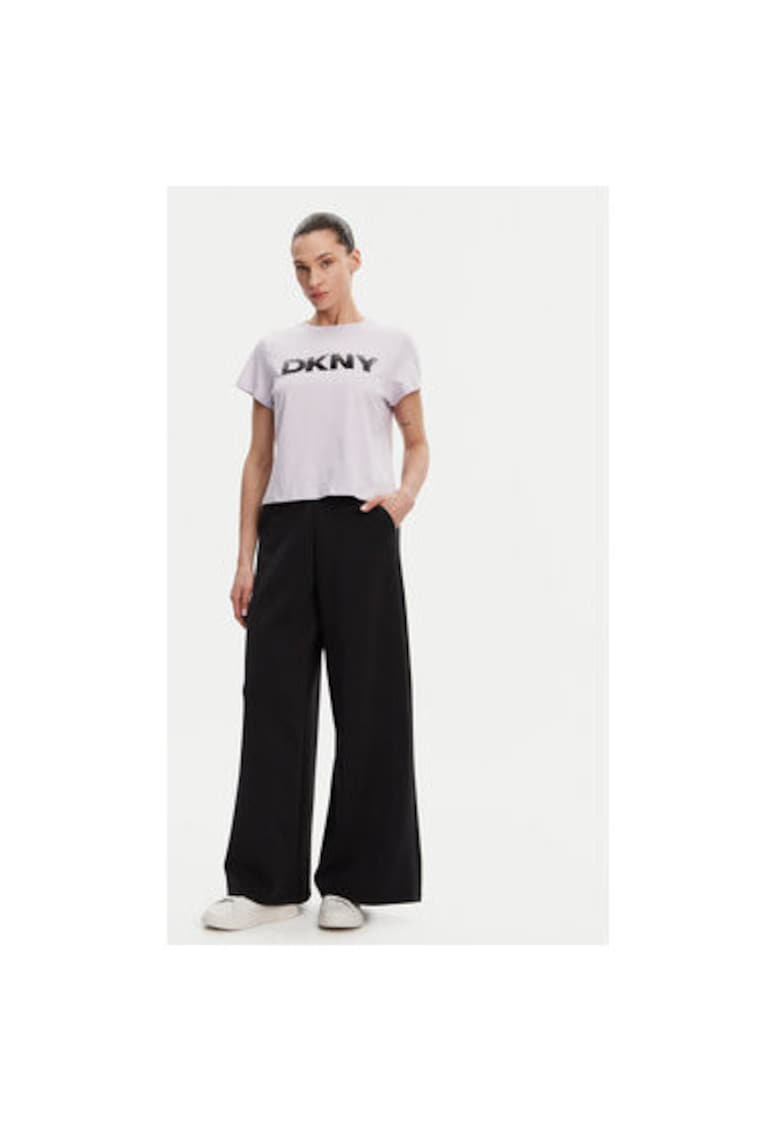 Tricou dama DP4T1035 - Bumbac - Mov