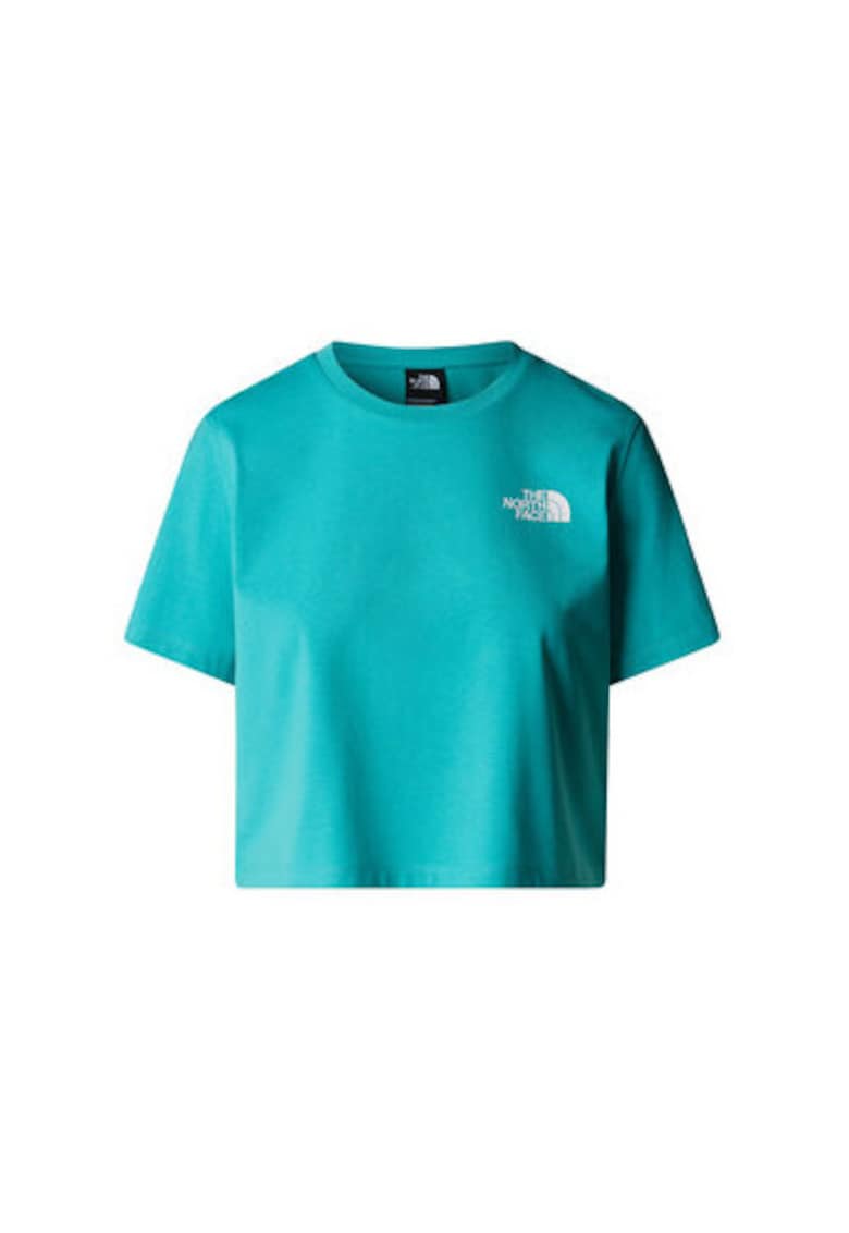 Tricou dama NF0A87U4E6F1 - Bumbac/Poliester - Albastru - Albastru