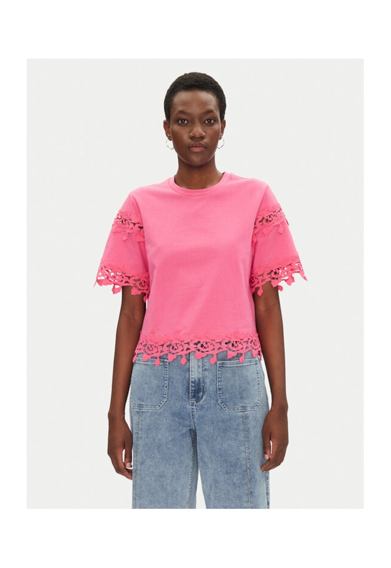 Tricou dama 251-DFUTUR - Bumbac - Roz - Roz