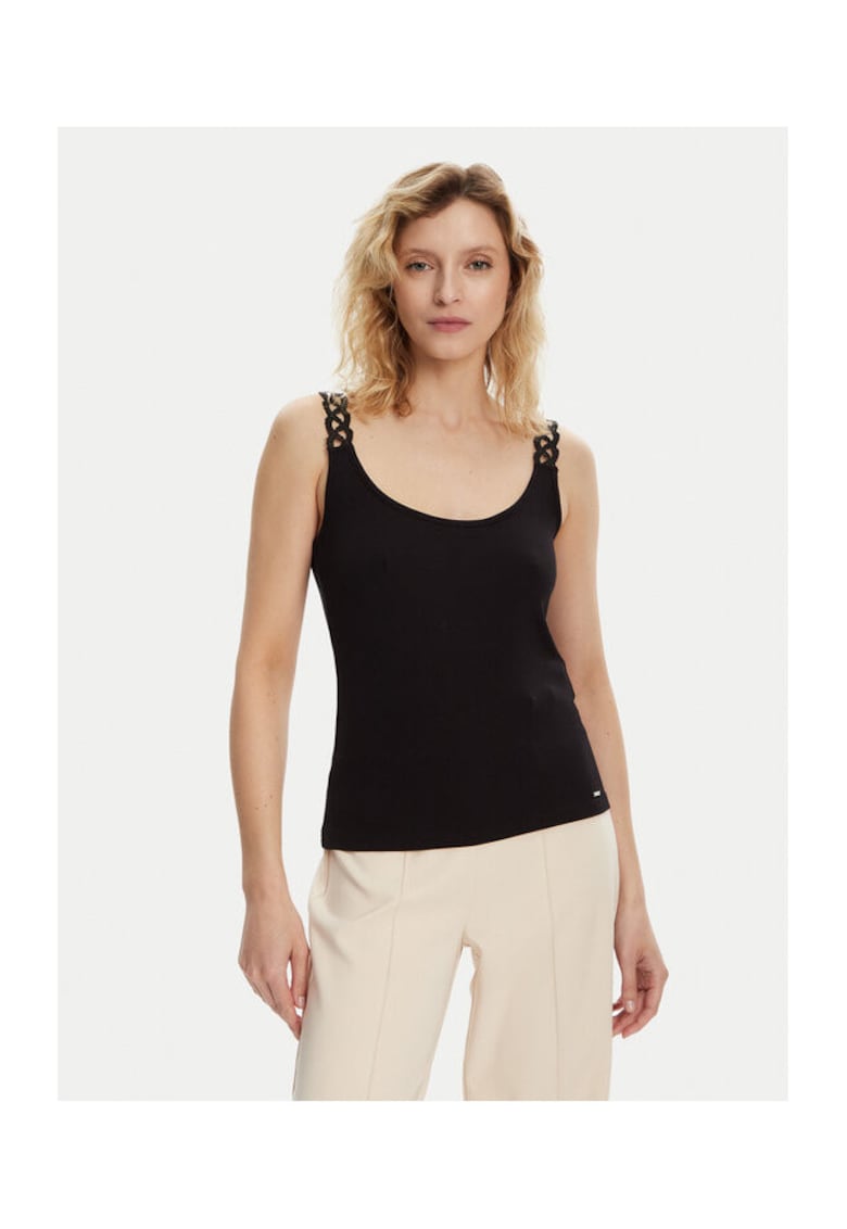 Top dama 251-DOUBI - Viscoza - Negru - Negru