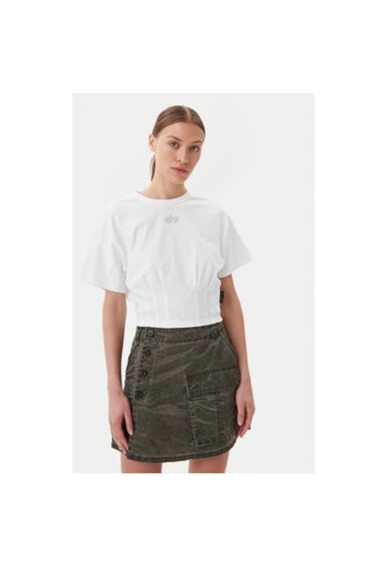 Tricou dama 148070 - Bumbac - Alb - Alb