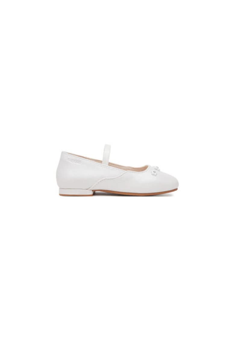 Balerini fete 43619 - Piele ecologica - Alb - Alb