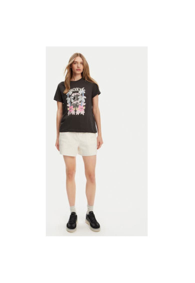 Roxy Tricou dama ERJZT05911-KTA0 - Bumbac - Gri - Gri