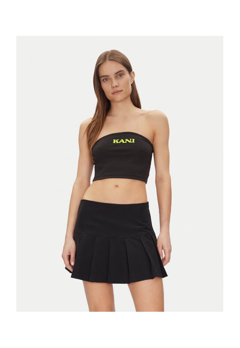 Top dama 61310127 - Poliester - Negru - Negru