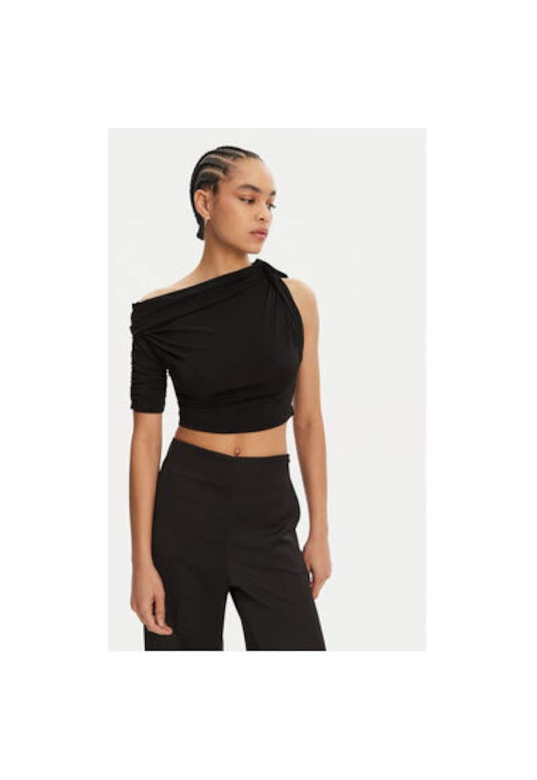 Top dama 24E241JS1582032 - Bumbac - Negru