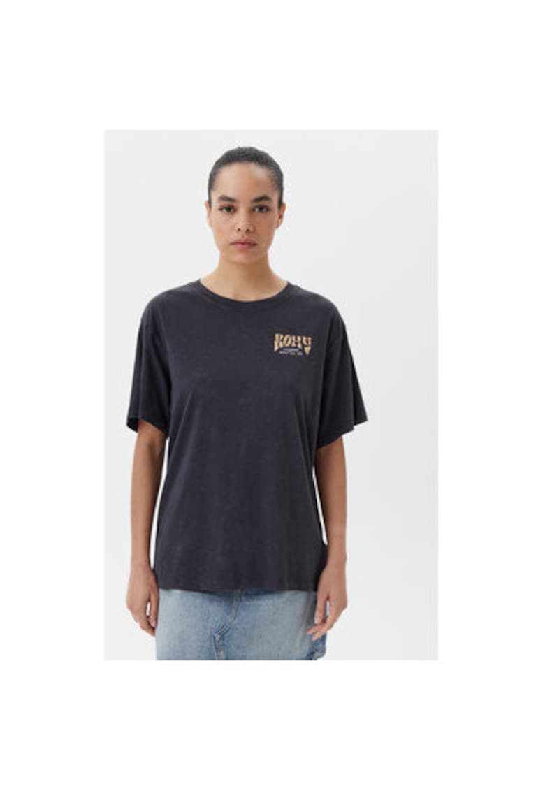 Tricou dama model ERJZT05905-KTA0 - material Bumbac - culoare Gri - Gri