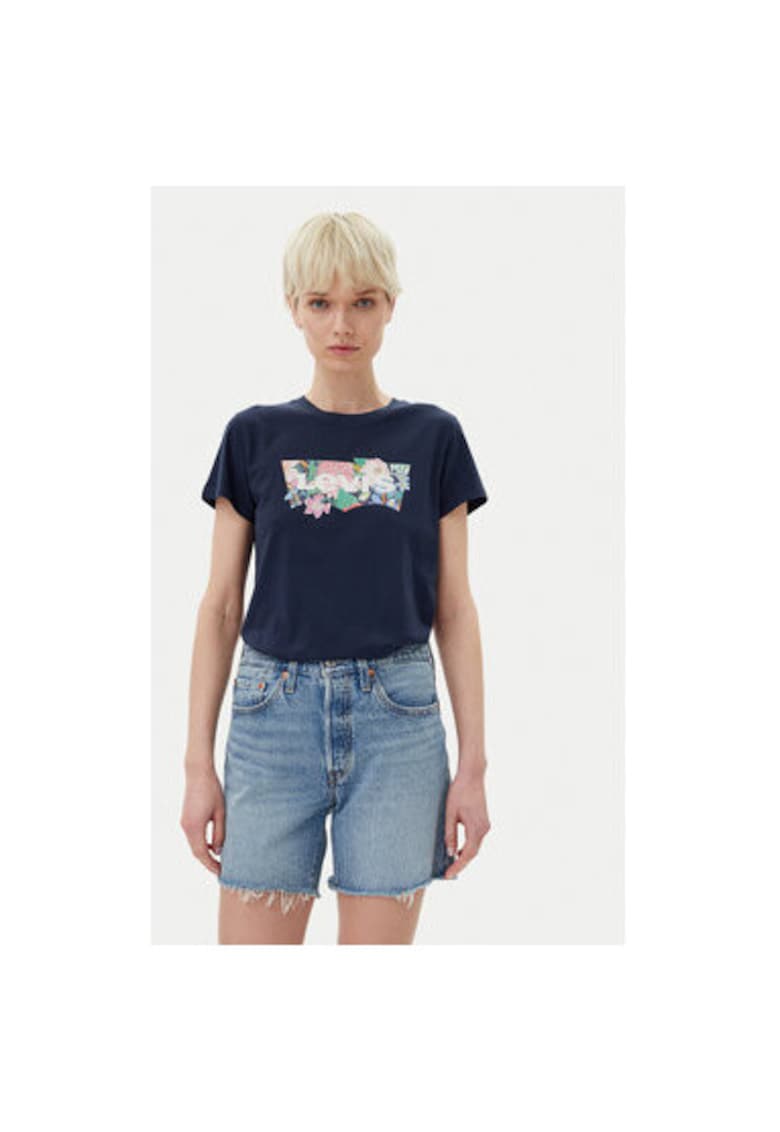 Tricou dama Levi S - A2086-0361 - Bumbac - Bleumarin
