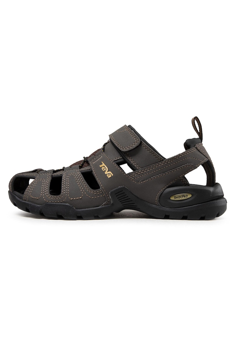 Sandale barbati 1001116 - Piele ecologica - Maro - Maro