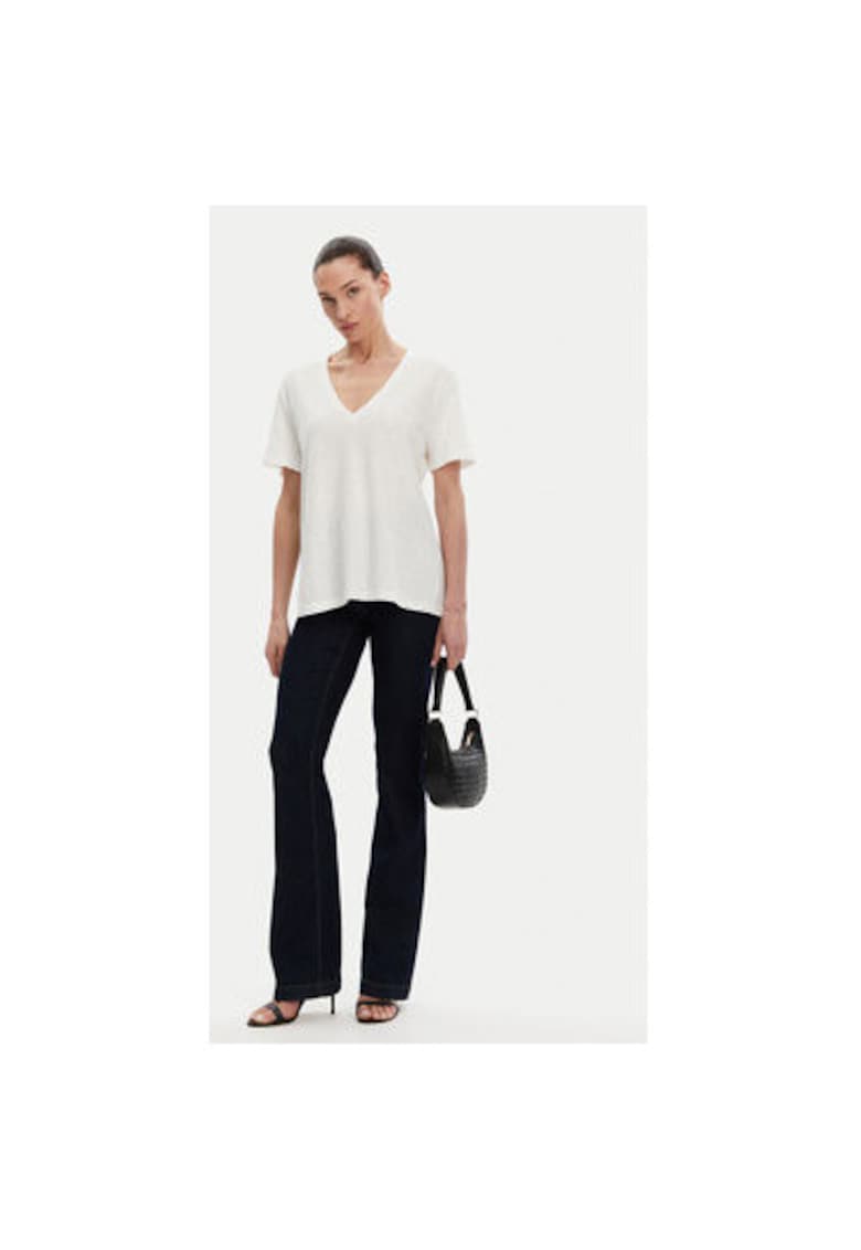 Tricou dama 53-2148 - In/Bumbac - Alb - Alb