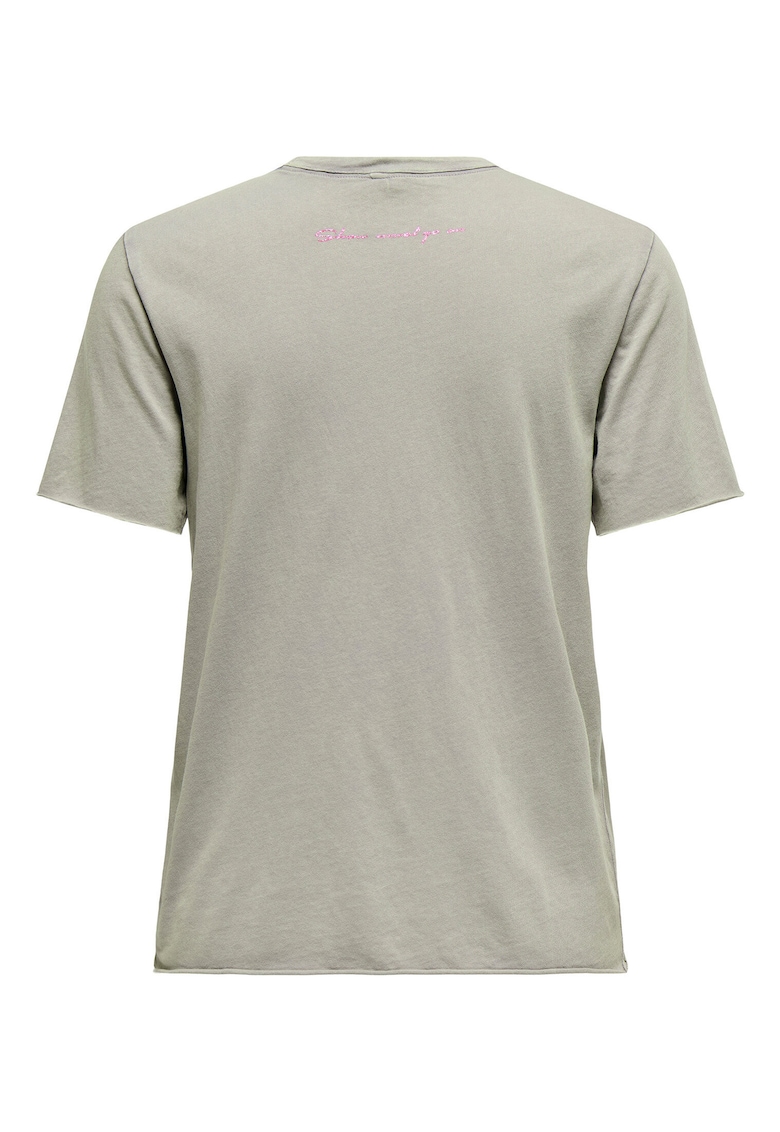 Tricou dama 15307412 - Bumbac organic - Gri - Gri