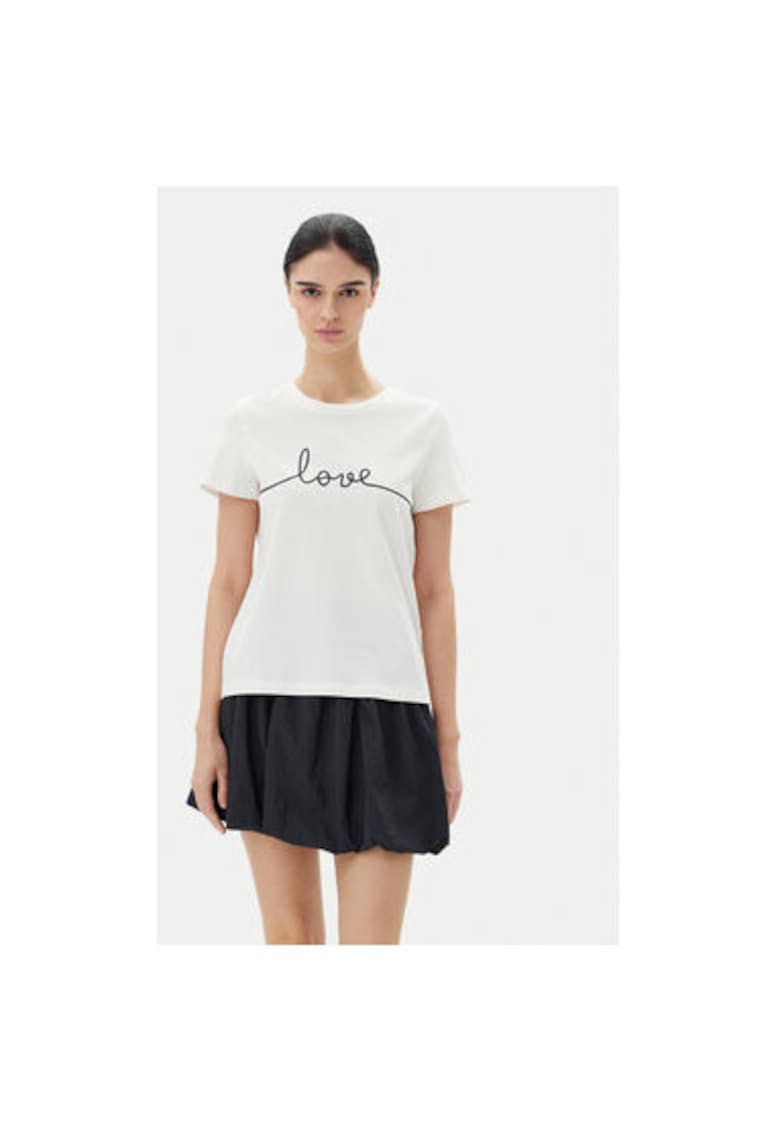 Tricou dama 10332587 - Bumbac organic - Alb - Alb