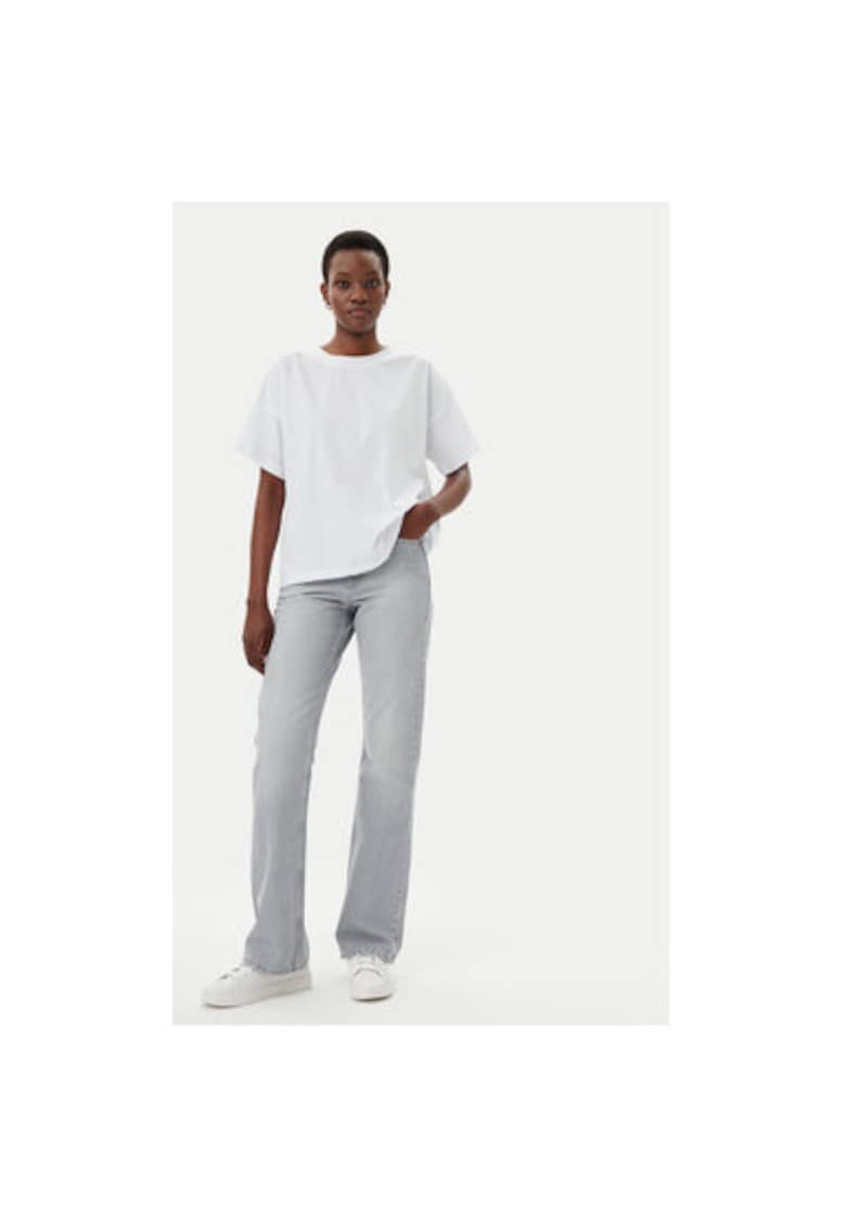 Tricou dama UD0005 - Bumbac - Alb Tricou dama UD0005 - Bumbac - Alb