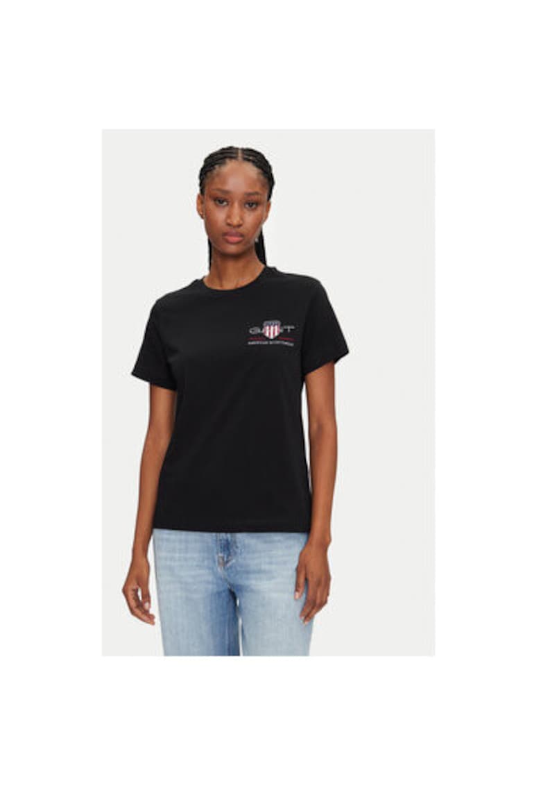 Tricou dama 4200277 - Bumbac - Negru - Negru