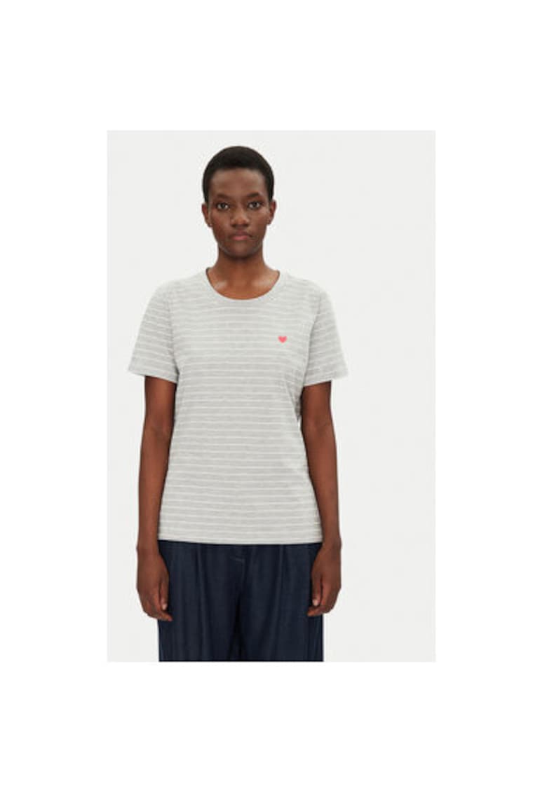 Tricou dama  20615521 - Bumbac - Gri