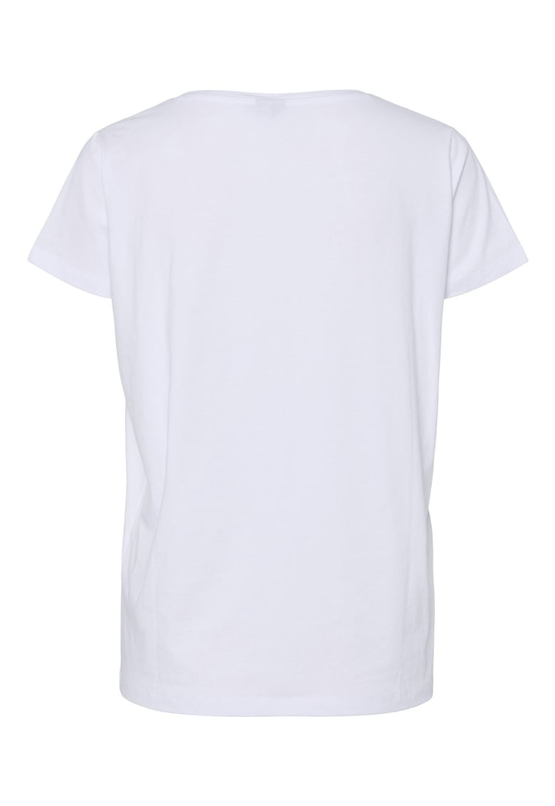 Tricou dama 17157705 - Bumbac - Alb - Alb