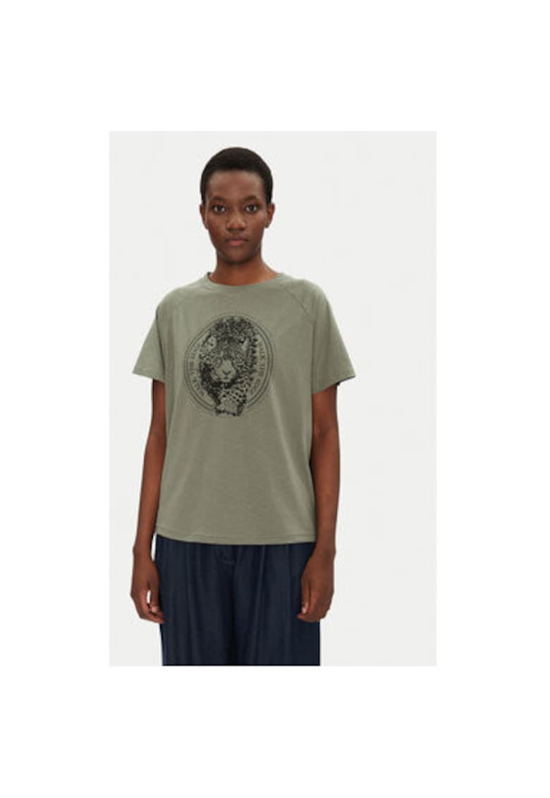 Tricou dama 20615456 - Bumbac/Poliester - Verde - Verde