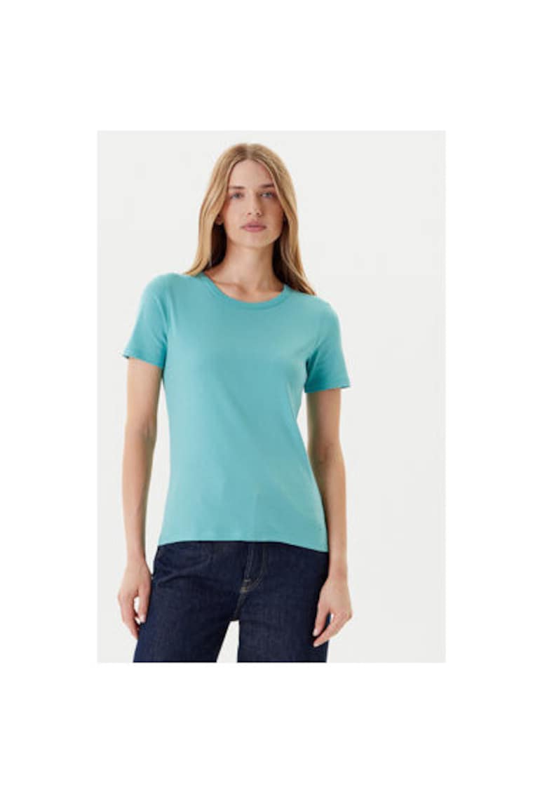 United Colors of Benetton Tricou dama 3GA2E16A0 - Bumbac - Verde - Verde