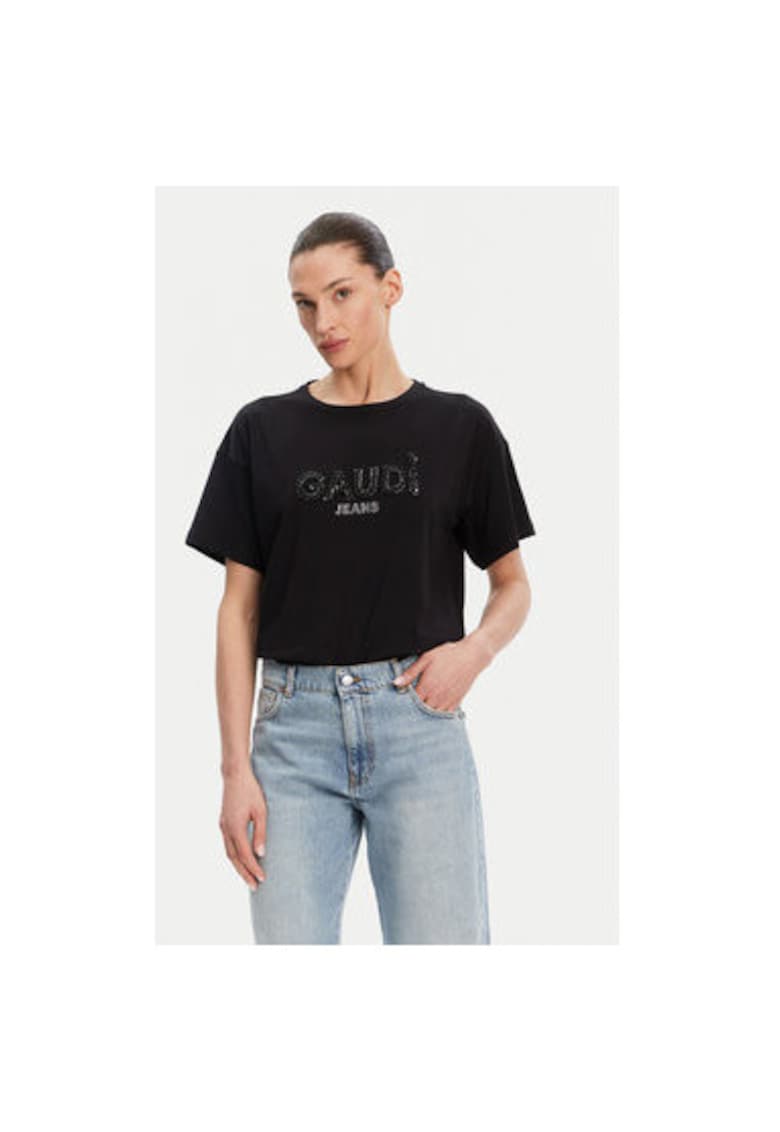 Tricou dama 511BD64030 - Bumbac - Negru