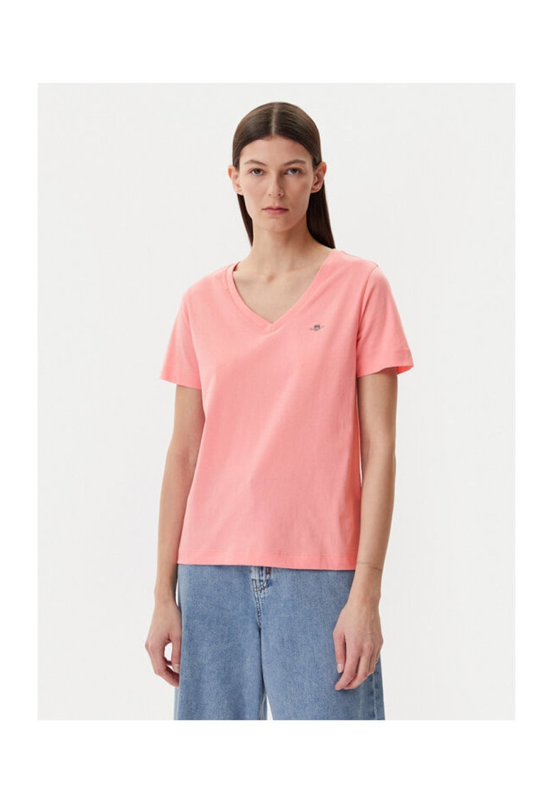 Tricou dama 4200750 - Bumbac - Roz - Roz