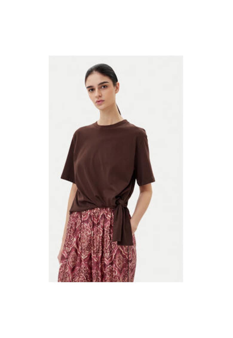 Tricou dama  UD0043 - Bumbac - Maro