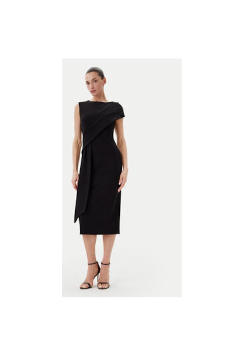 Rochie dama CFC0019923002 - Poliester - Negru - Negru