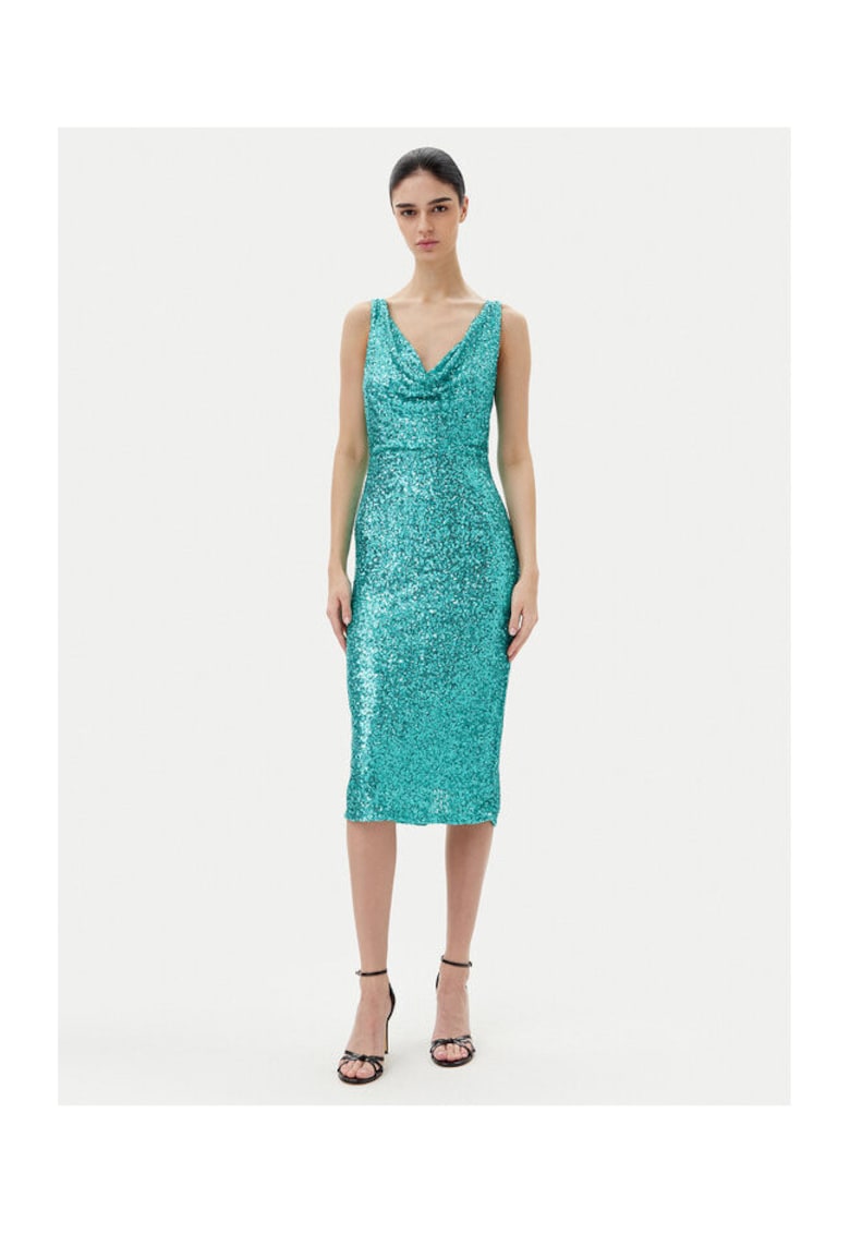 Rochie dama CFC0123778003 - Poliester - Verde - Verde